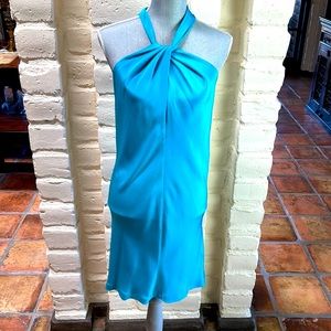 Rarely worn Ellen Tracy Women’s Blue Silky Dress size XS/S